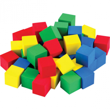 STEM Basics: Multicolor Foam Cubes