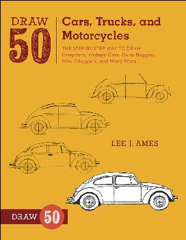 Draw 50 Cars, Trucks and Motorcycles