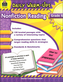 Daily Warm-Ups: Nonfiction Reading Grade 6