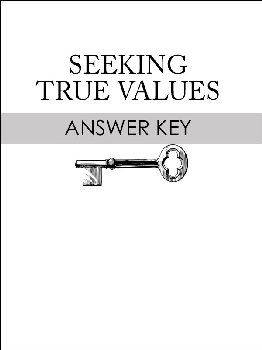 Seeking True Values Test Answer Sheet
