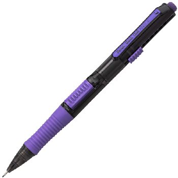 Quick Click Pop Mechanical Pencil, 0.7mm-Black Barrel with Violet Trim