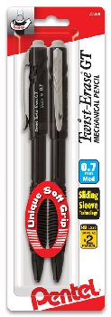 Twist-Erase GT 1 Click Mechanical Pencil (0.7mm) Assorted Barrels - 2 pack