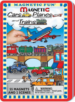 Magnetic Cars, Planes, & Trains Tin