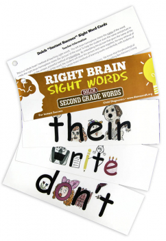 Right Brain DOLCH Sight Word Cards: Second Grade