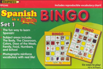 Spanish in a Flash Bingo Set 1
