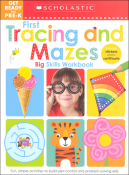 Get Ready for Pre-K: First Tracing and Mazes Big Skills Workbook