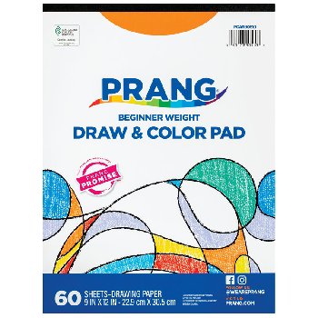Prang Draw & Color Pad - 9" x 12" (60 sheets)