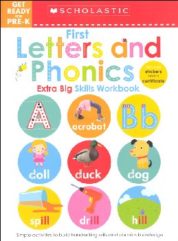 First Letters and Phonics Get Ready for Pre-K Workbook (Extra Big Skills Workbook)