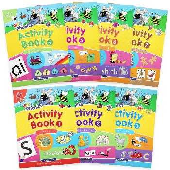 Jolly Phonics Activity Books - Set of Books 1-7 (in print letters)