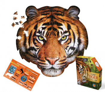 I AM Tiger Shaped Jigsaw Puzzle - 550 pieces