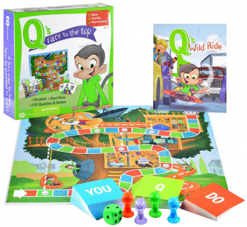 Q's Race to the Top Boardgame with Book