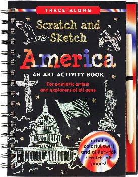 America Trace-Along Scratch & Sketch Acty Bk