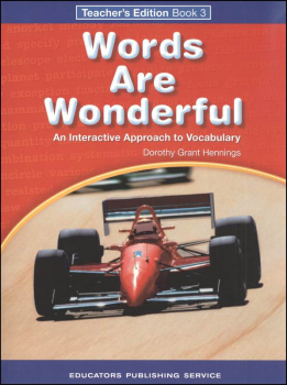 Words Are Wonderful Teacher's Edition Book 3