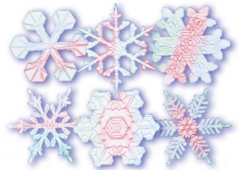 Snowflakes Rubbing Plates (6 plates)