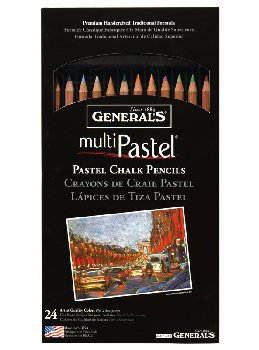 MultiPastel Chalk Pencils 24 colors