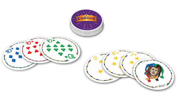 Sunrain Five Crowns Card Game Jogo de Cartas Familiar - Jogos
