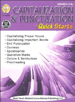 Capitalization & Punctuation Quick Starts