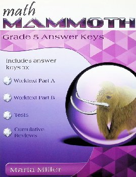Math Mammoth Grade 5 Color Answer Key (Lite Blue) REVISED