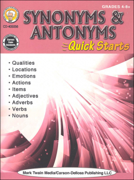 Synonymns & Antonymns Quick Starts