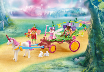 Children Fairies with Unicorn Carriage (Fairies)