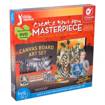 Create Your Own Masterpiece: Pegasus & Zebra Set 12" x 12"