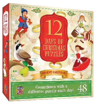12 Days of Christmas Puzzles Advent Calendar (12 puzzles/48 pieces)