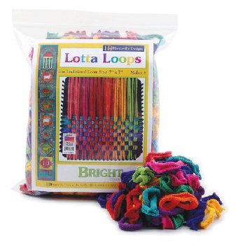 Lotta Loops Multi Colored Cotton Traditional Size - Brights