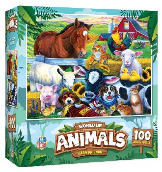 World of Animals - Farm Friends Puzzle (100 piece)