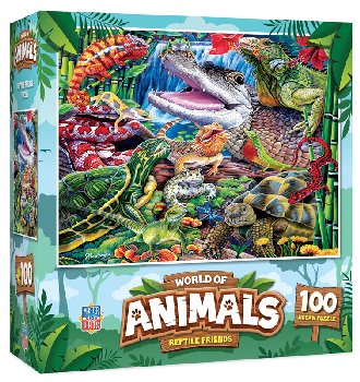 World of Animals - Reptile Friends Puzzle (100 piece)