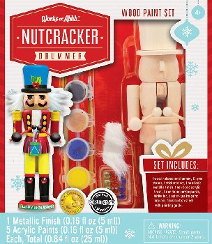 Nutcracker Drummer Wood Painting Kit