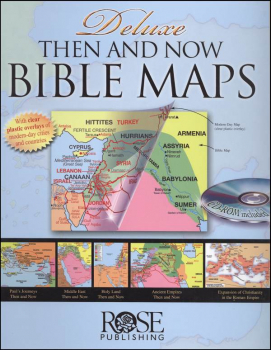 Deluxe Then And Now Bible Maps w/ CD-ROM | Rose Publishing | 9781596361638