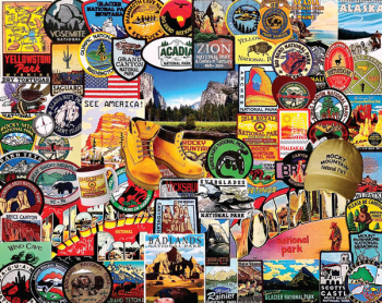 National Park Badges Puzzle (1000 piece)