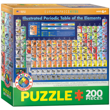 Illustrated Periodic Table of the Elements Puzzle - 200 Pieces