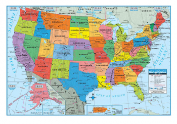 U. S. Wall Map