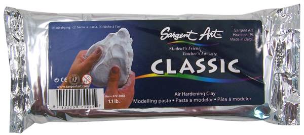 Air Hardening Clay White - 1lb
