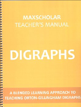 MaxScholar Teacher's Manual Digraphs