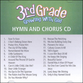 Growing With God 3rd Grade Hymn & Chorus CD