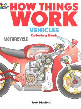 How Things Work Vehicles Coloring Book
