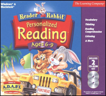 Reader Rabbit Personalized Reading Ages 6-9 CD-ROMS