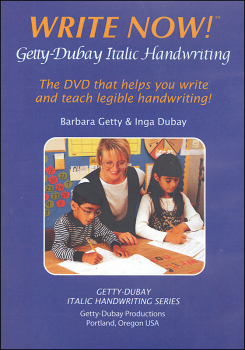 Write Now!: Getty-Dubay Italic Handwriting DVD