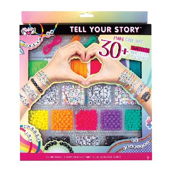 Tell Your Story: Neon Mix & Match Alphabet Bead Case - Large
