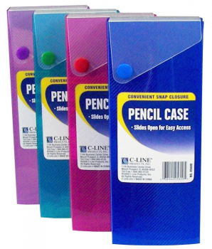 Slider Pencil Case - Assorted Colors