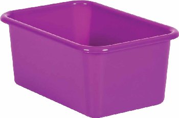Small Plastic Storage Bins - Purple