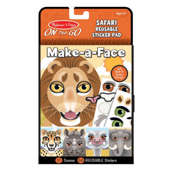 Make-a-Face Reusable Sticker Pad - Safari