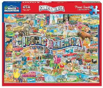 Iconic America Jigsaw Puzzle (1000 Piece)