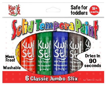 Jumbo Kwik Stix 6 Classic Colors