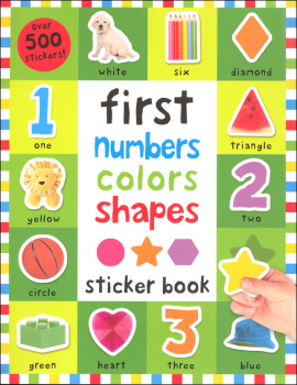 First Numbers, Colors, Shapes Sticker Book