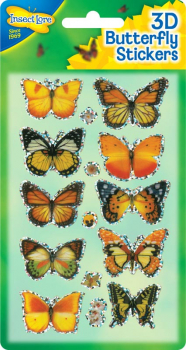 3D Butterfly Stickers