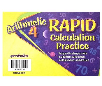 Arithmetic 4 Rapid Calculation Practice Cards | A Beka Book