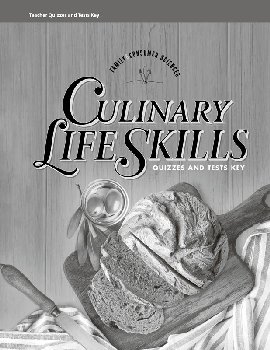 Culinary Life Skills Quiz and Test Key